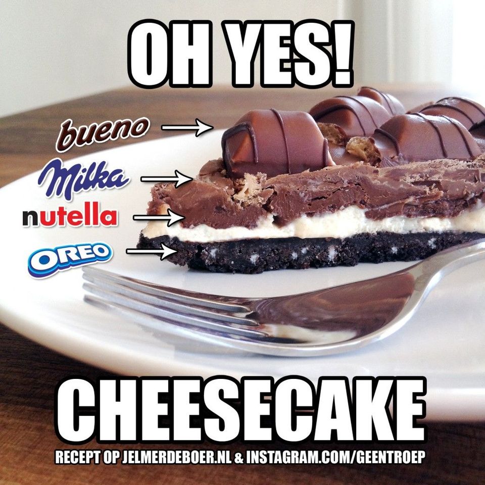Milka Oreo Kinder Bueno Nutella Cheesecake